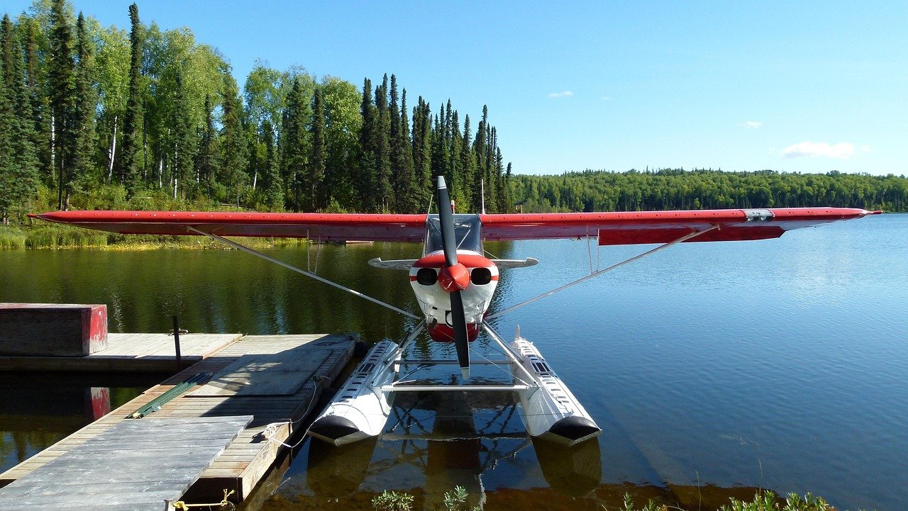 waters, nature, lake, seaplane, travel