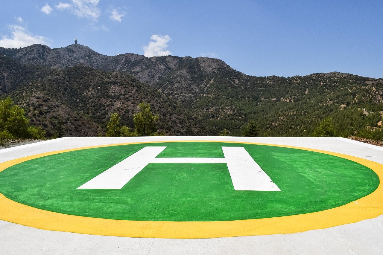 h, helipuerto, plataforma de aterrizaje, transporte, naturaleza, señal, emergencia, símbolo, rescate, seguridad, montañas, troodos, chipre