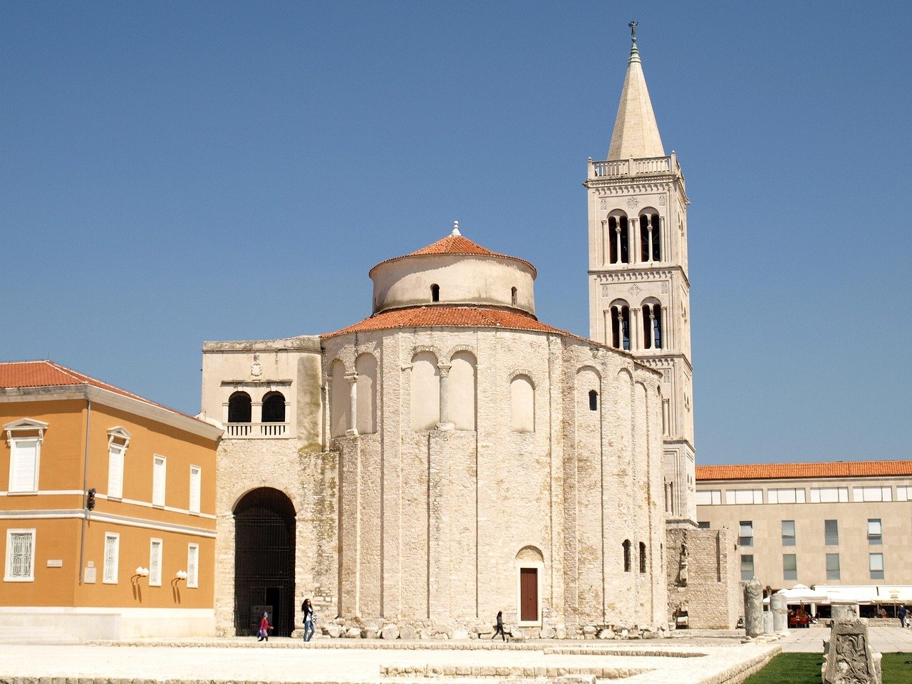 architettura, chiesa, edificio, viaggio, vecchio, zadar, croazia, città, zadar, zadar, zadar, zadar, zadar