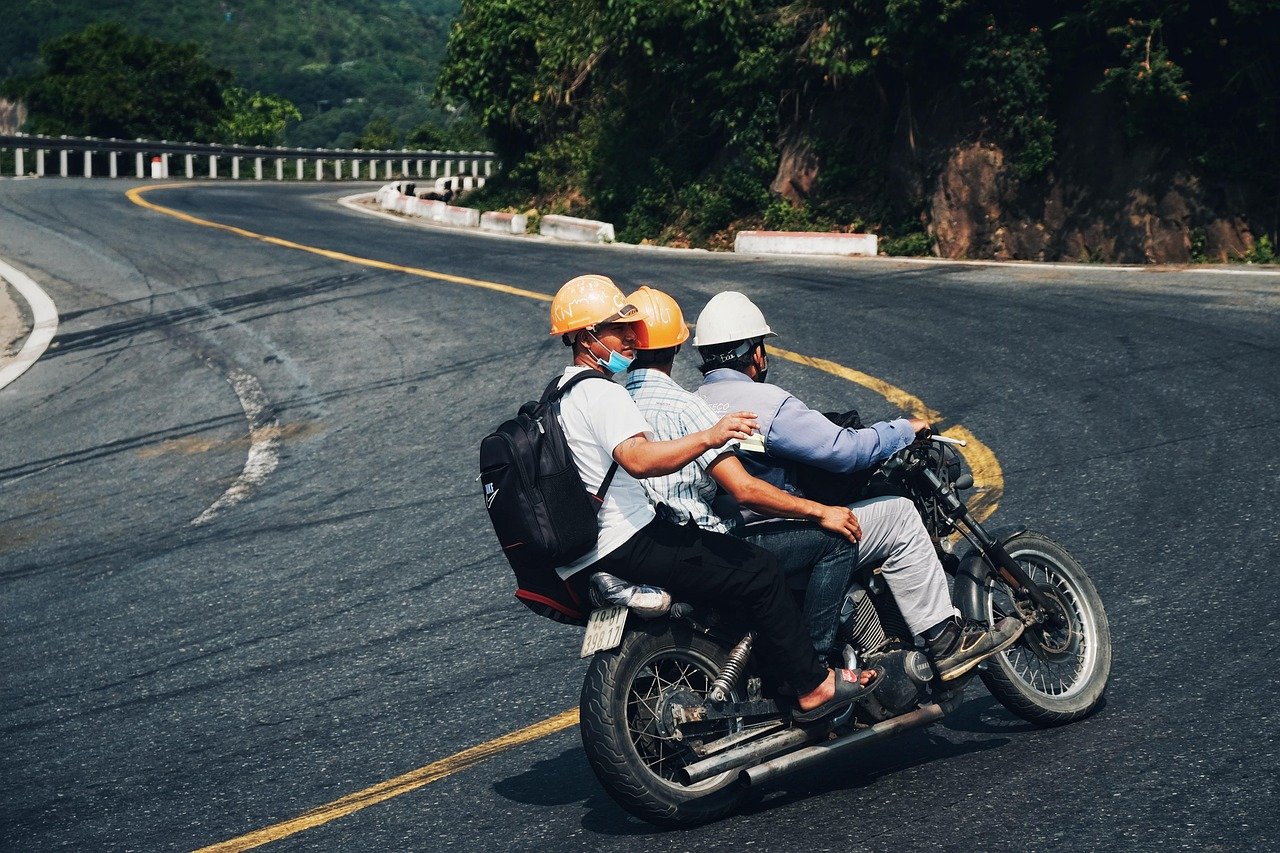 motosiklet, cadde, dağ, hai van geçidi, orman, herkes, geçit, kıvrımlı, doğa, tran thang nhat, 5 plus english