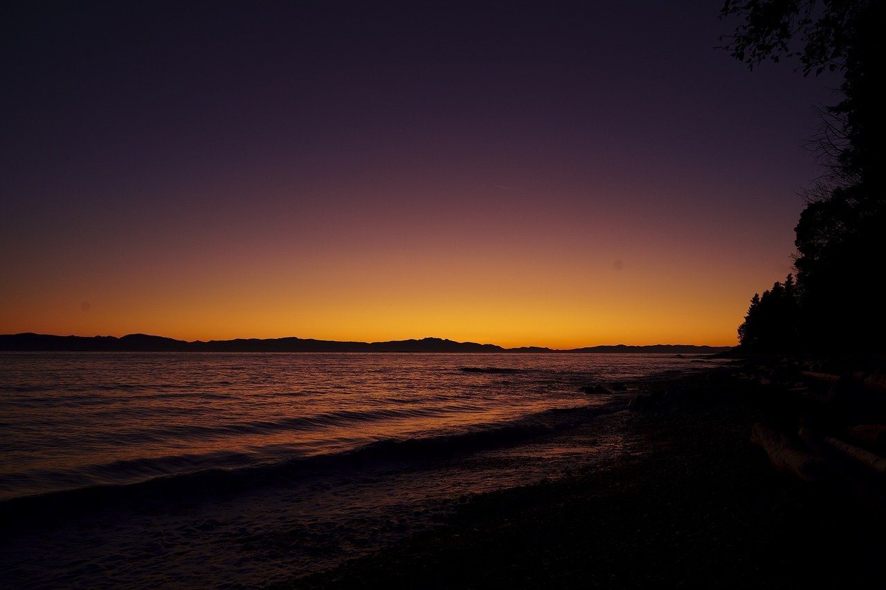 Sonnenuntergang, Westküste, Pazifik, Kanada, Natur, BC, British Columbia, Landschaft, Strand, Sunshine Coast, Sechelt