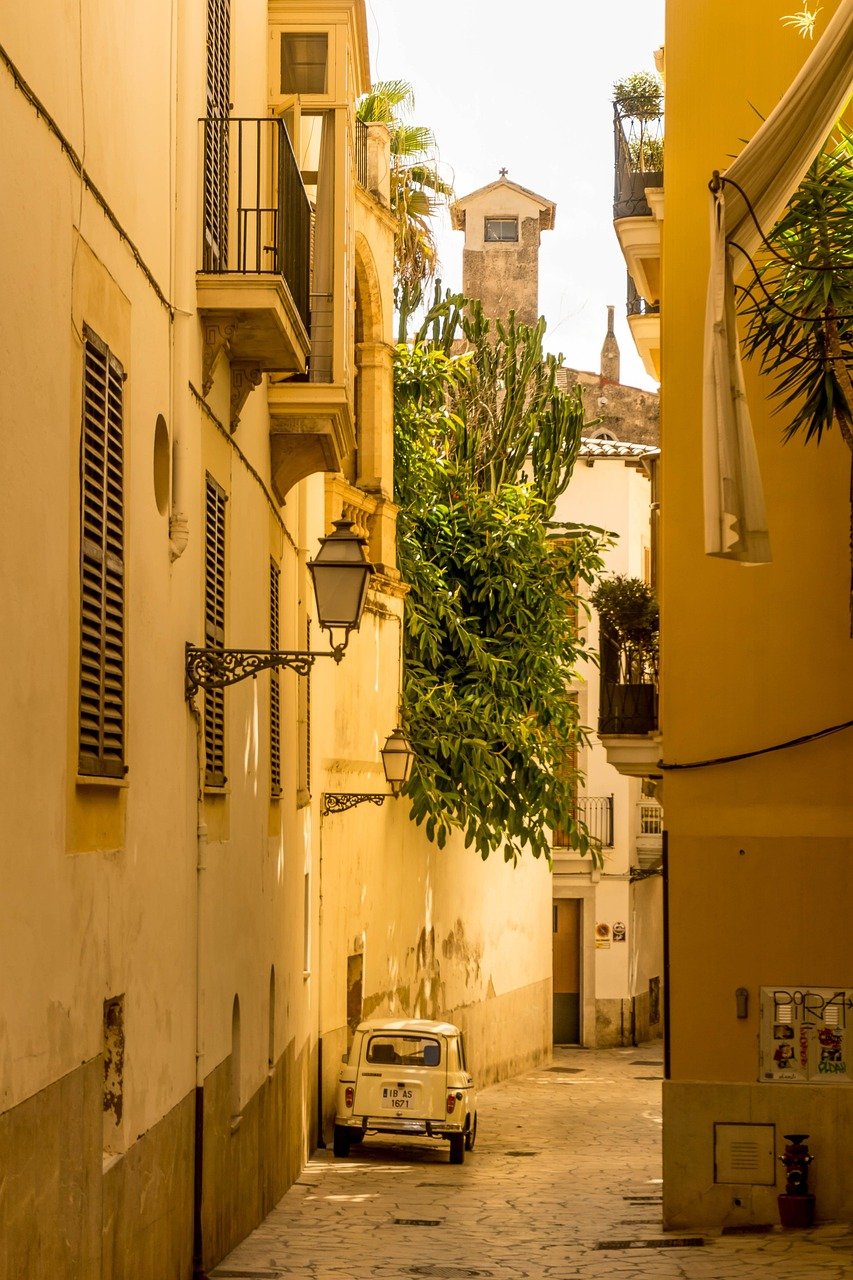 palma de mallorca, vicolo, edifici, case, facciate, quartiere, strada, centro storico, centro storico antico, balcone, auto, spagna, finestre, abitazioni, lanterna, lampione, vicolo, quartiere, strada, spagna, spagna, spagna, spagna, spagna