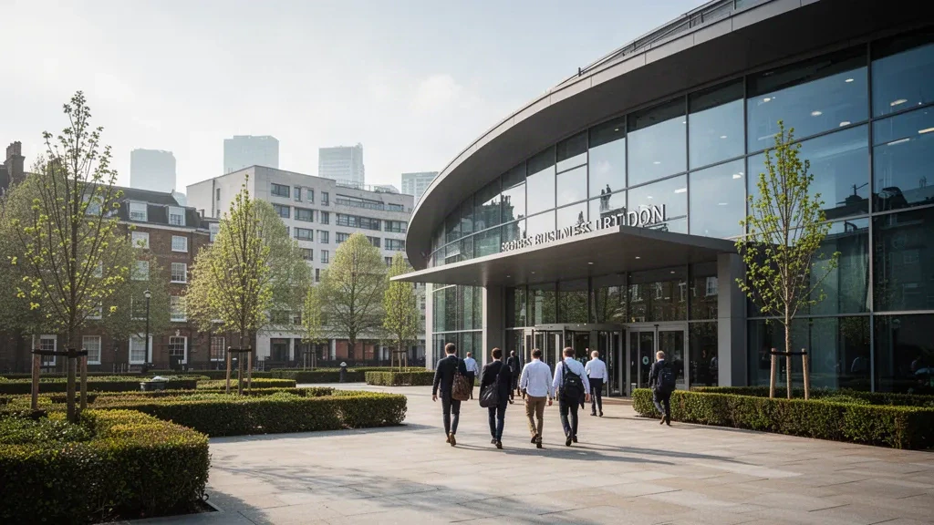 Londra, İngiltere'de Uluslararası Spor Konvansiyonu 2027'ye ev sahipliği yapan şehirde modern cam ve çelik konvansiyon mekânı