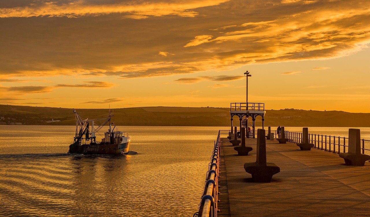 jetée, bateau, mer, coucher de soleil, navire, port, vaisseau, paysage marin, havre, weymouth, côte, dorset, paysage, eau, angleterre, littoral, océan, voyage, côtier, royaume-uni, anglais, lever de soleil, nature, aube, matin