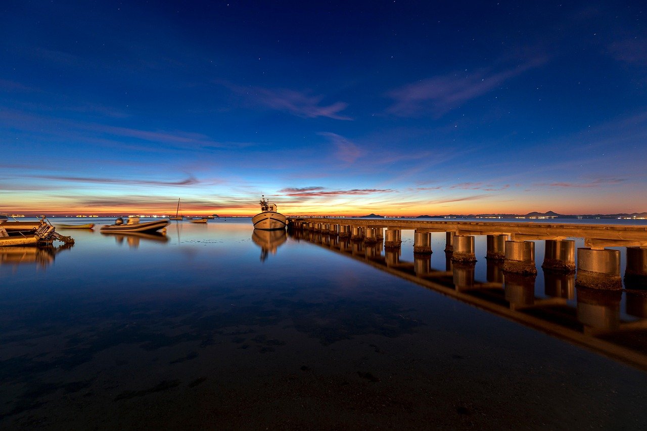muelle, embarcadero, amanecer, atardecer, barcos, mar, océano, calma, playa, agua, paisaje marino, naturaleza, estrellas, región de Murcia, Los Alcázares, paisaje, muelle, amanecer, calma, playa, playa, naturaleza, paisaje, paisaje, paisaje, paisaje, paisaje