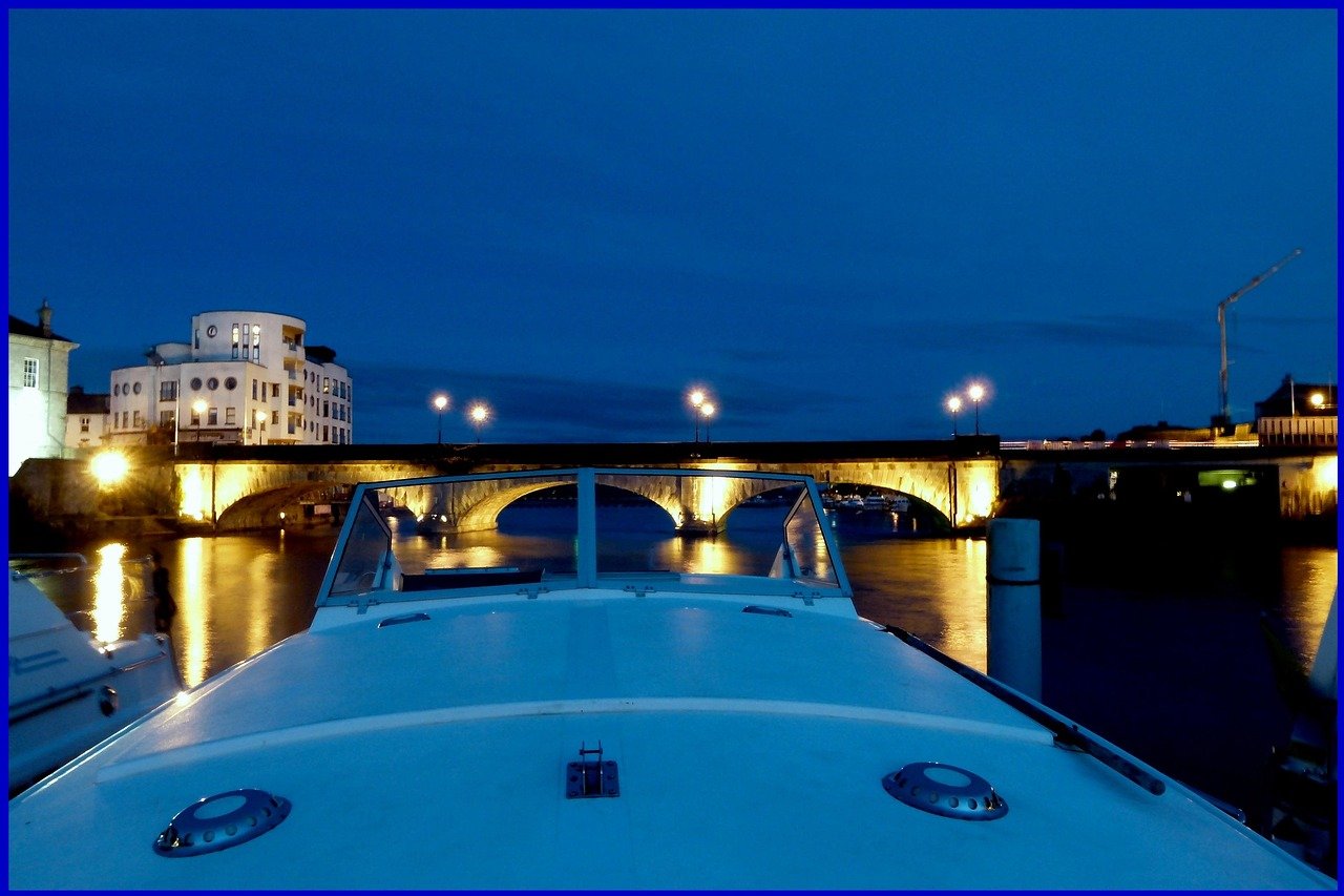 Athlone, Brücke, Irland, Shannon, Boot, Nacht, Hausboot, Athlone, Athlone, Athlone, Athlone, Athlone, Shannon