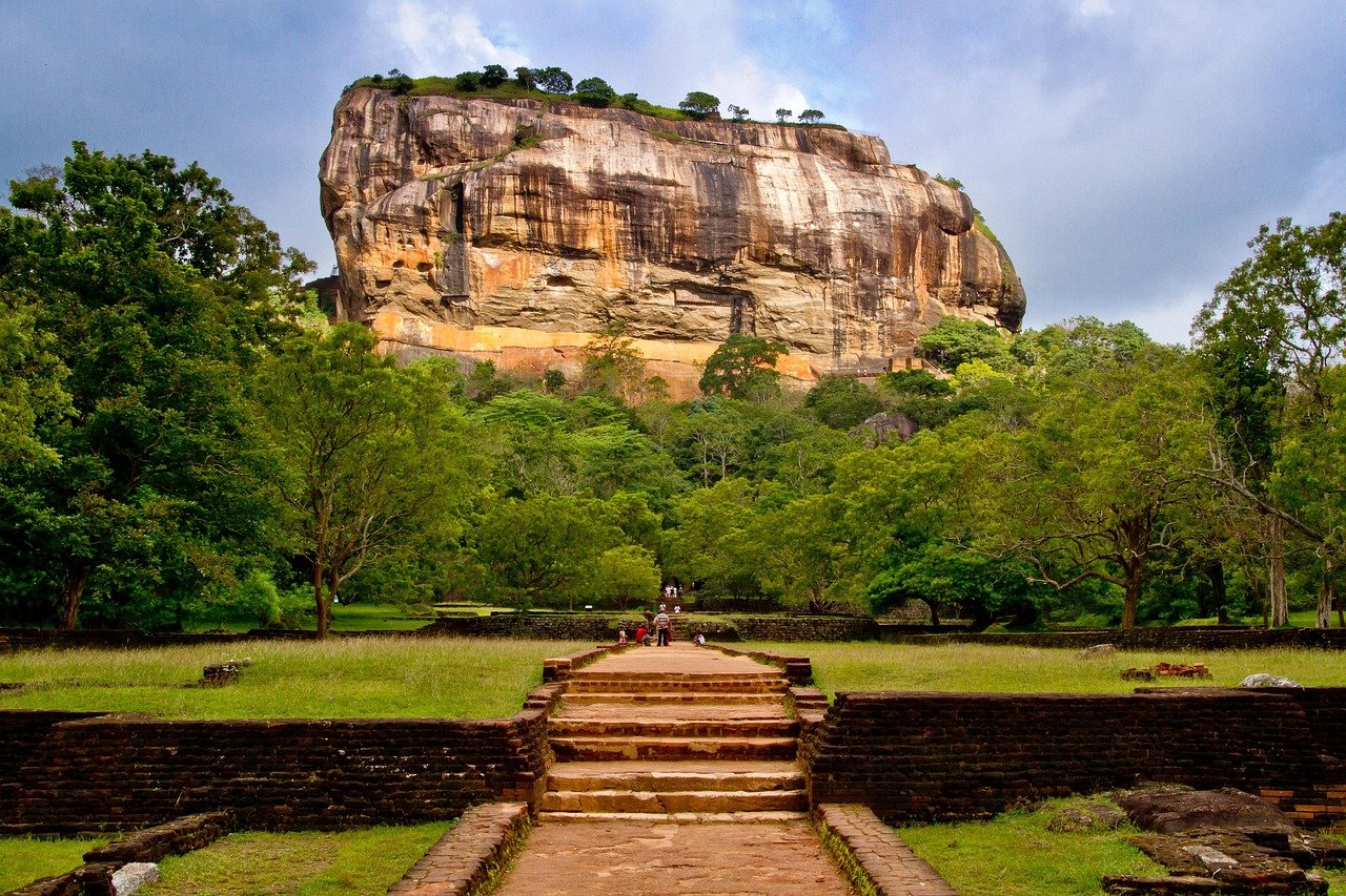 sigiriya, sri lanka, dambulla, natura, montagna, unesco, paesaggio, pietra, formazione rocciosa