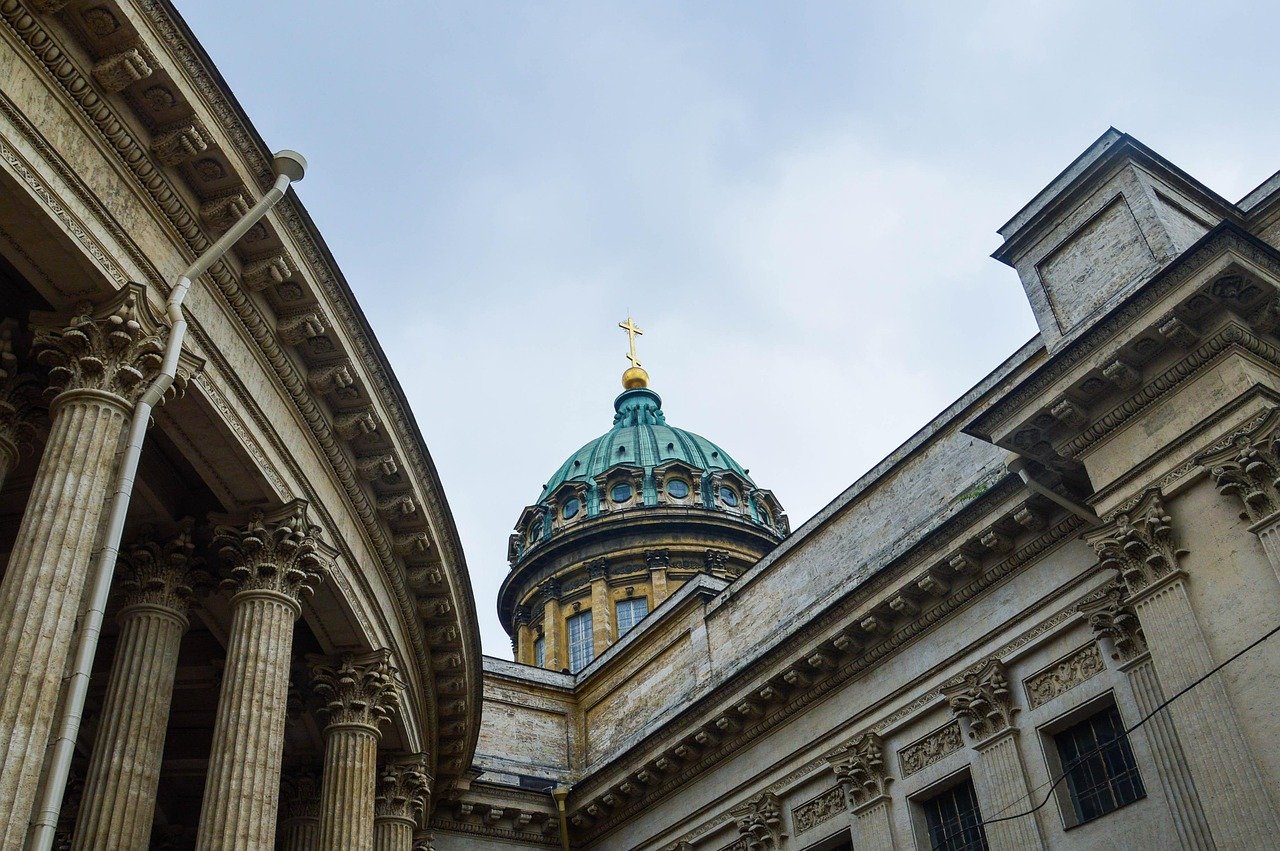 Kathedrale, Kirche, Gebäude, St. Petersburg, Russland