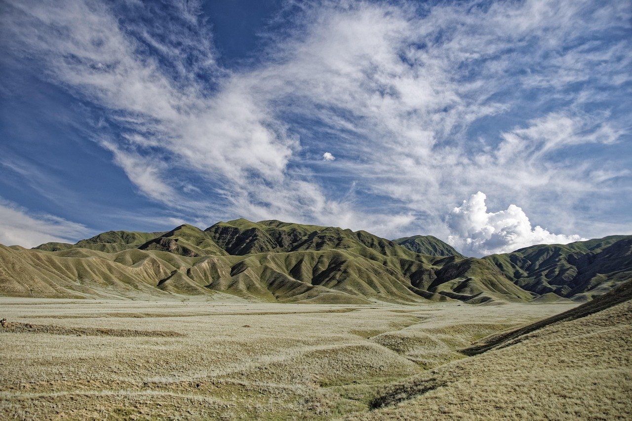 Kirguistán, montañas, valle, colina, verde, paisaje, naturaleza, cielo, nubes, Asia Central, Kirguistán, Kirguistán, Kirguistán, Kirguistán, colina, colina, colina, colina, colina, cielo, Asia Central