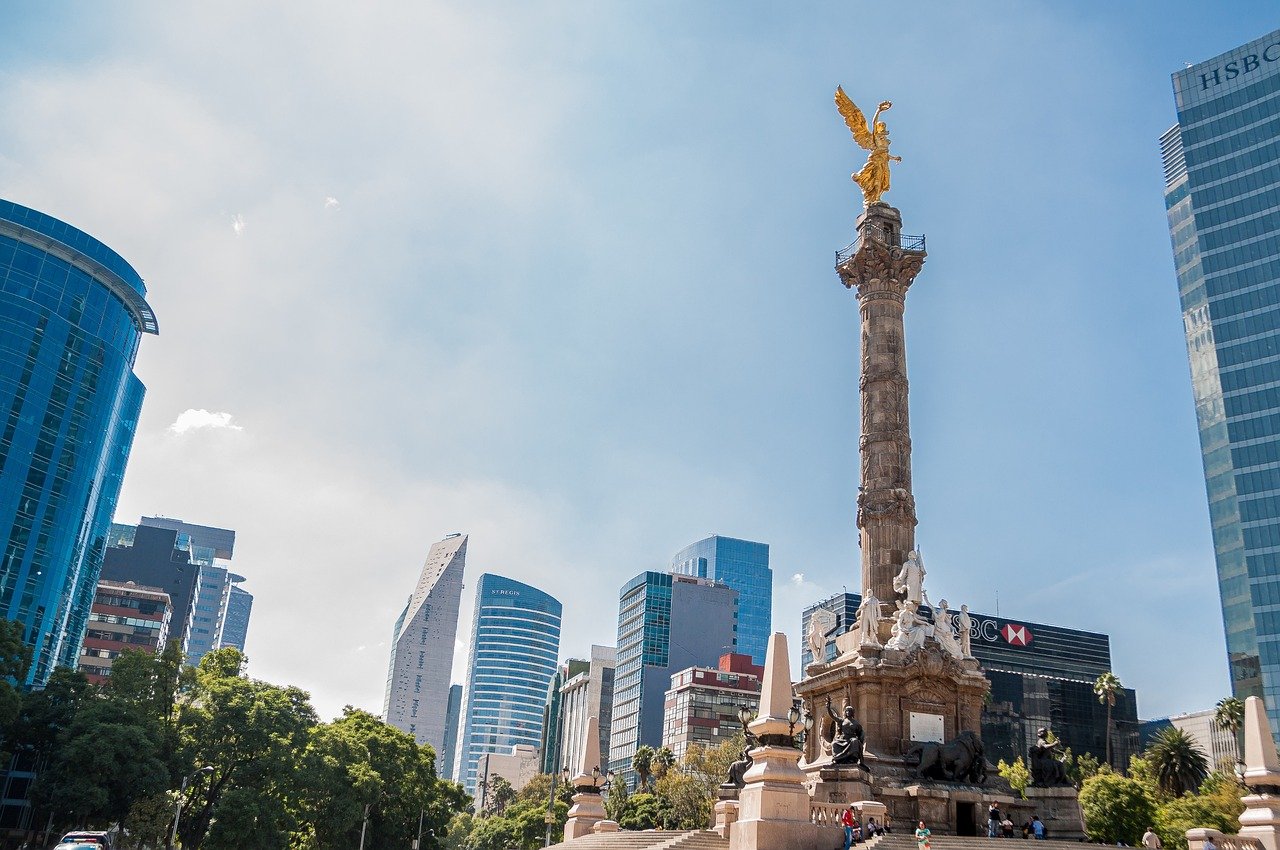 statue, mexico, ange, indépendance, bâtiments, chérie, ville, sculpture, pierre, art, figure, monument, angélique, architecture, silhouette, mexico, mexico, mexico, mexico, mexico