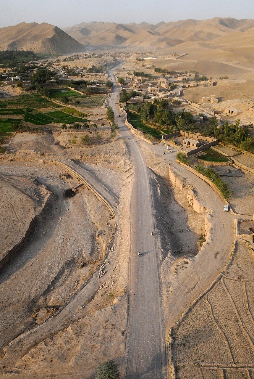 Afghanistan, vue aérienne, montagnes, désert, village, paysage, nature, extérieur, route, rochers, rocheux, village brun, Afghanistan, Afghanistan, Afghanistan, Afghanistan, Afghanistan