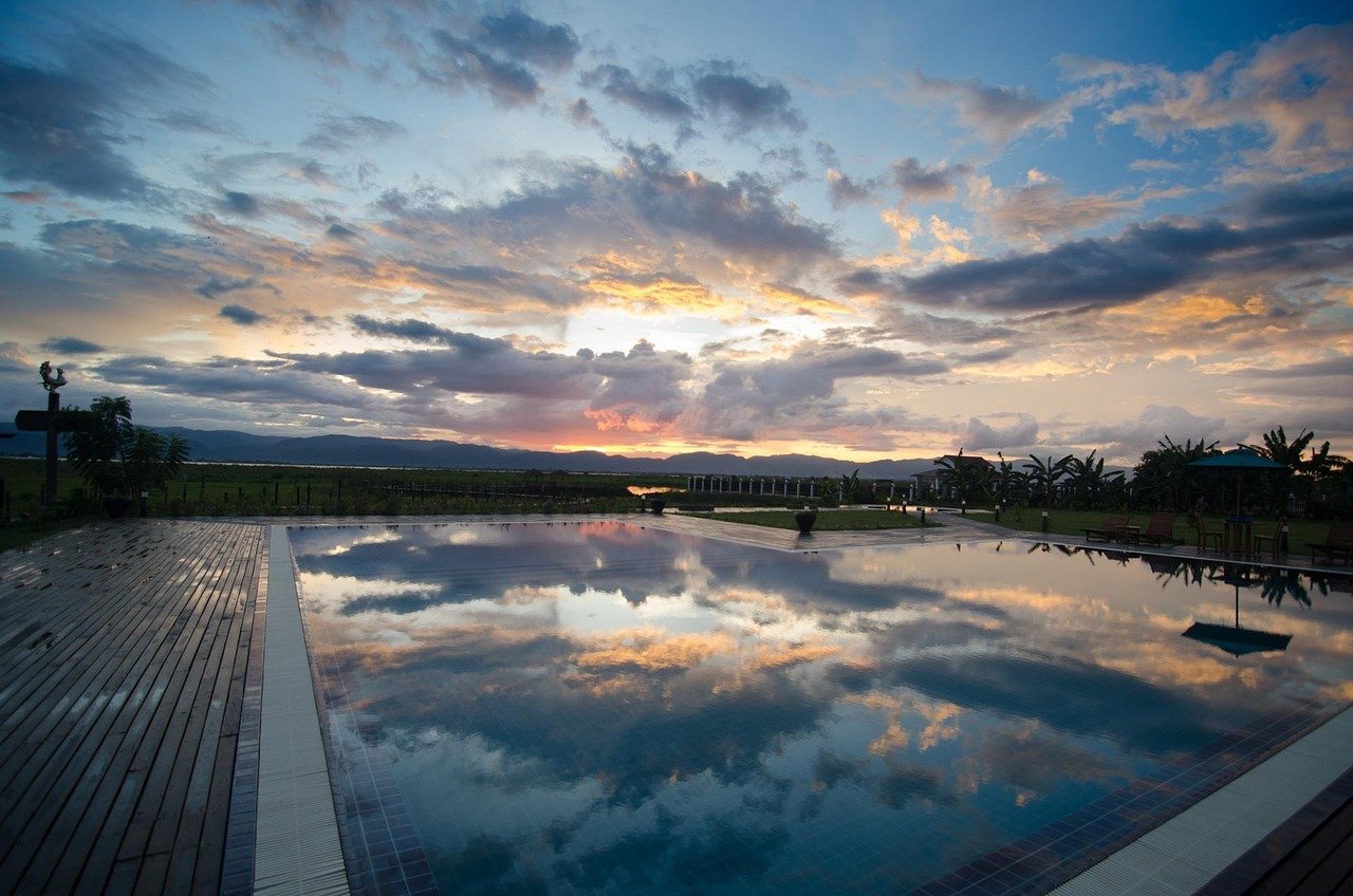 atardecer, naturaleza, lago Inle, Nyaungshwe, Shan, Myanmar