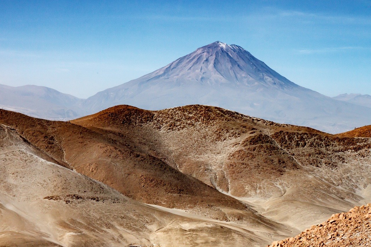 Perù, natura, montagna, Ande, Sud America, paesaggio, deserto, foschia