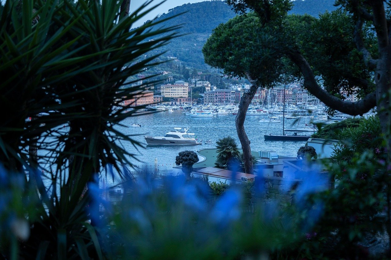 liguria, deniz, ada, kasaba, italya, santa margherita ligure, tatil, doğa, turizm, yat, tekneler, manzara, portofino