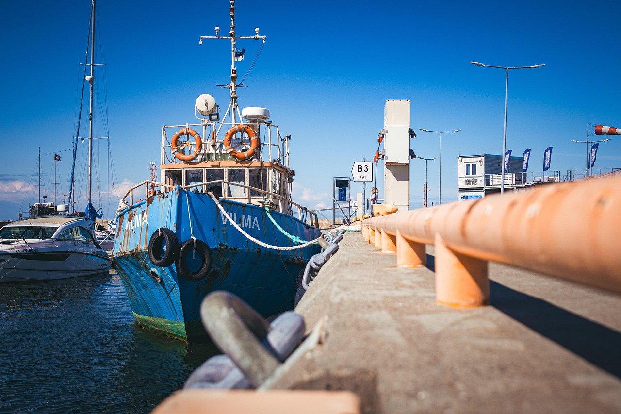 barco, yate, naturaleza, embarcación, tallin, estonia, verano, puerto, marina