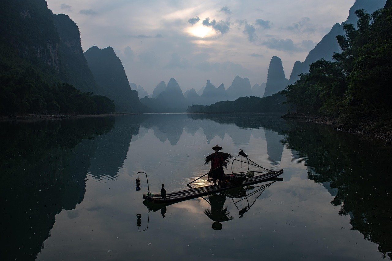 Natur, Fischer, Landschaft, Spiegelung, Berge, Li-Fluss, Guilin China, Natur, Natur, Natur, Natur, Natur, Fischer, Fischer, Landschaft, Landschaft, Landschaft