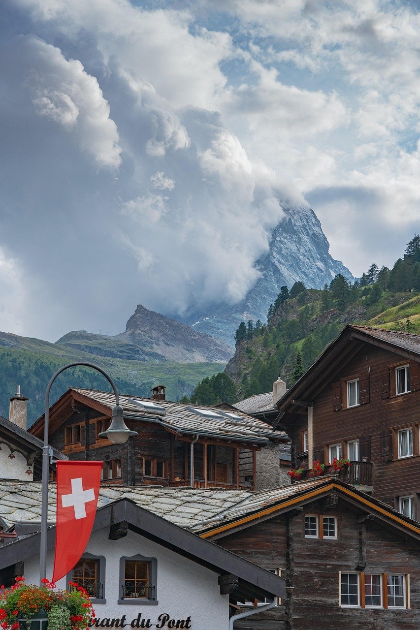 montagna, villaggio, case, alpi, natura, vallese, zermatt, cervino, svizzera, svizzera, svizzera, svizzera, svizzera, svizzera