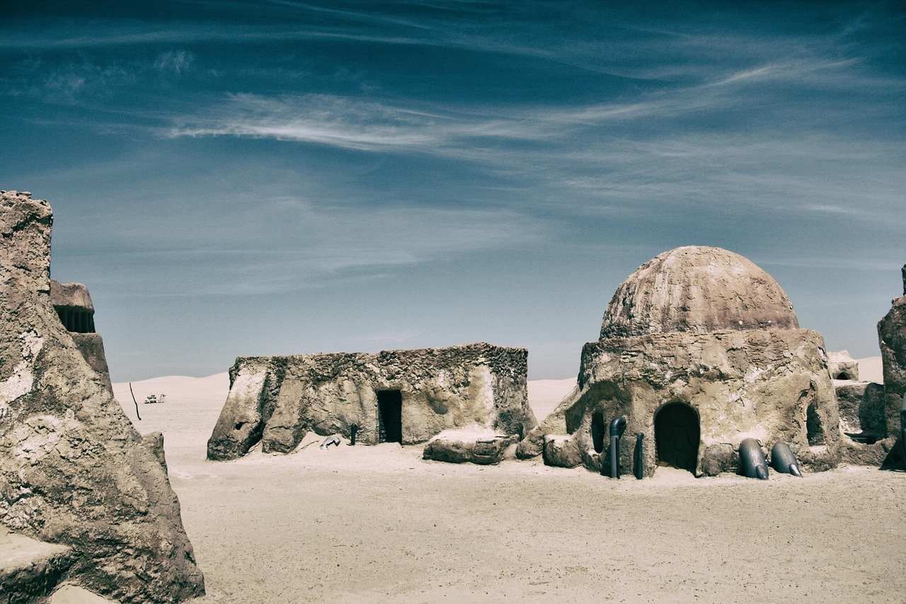 sahara, nature, tunisia, desert, sand, camels, dunes, africa, sky, panorama, tozeur, star wars