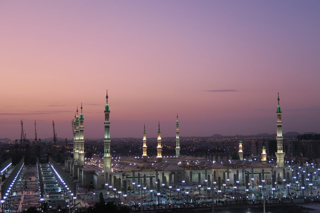 moschea del Profeta, medina, religione, musulmano, islam, architettonico, hz, mohammed, l'ultimo profeta, storia dell'architettura