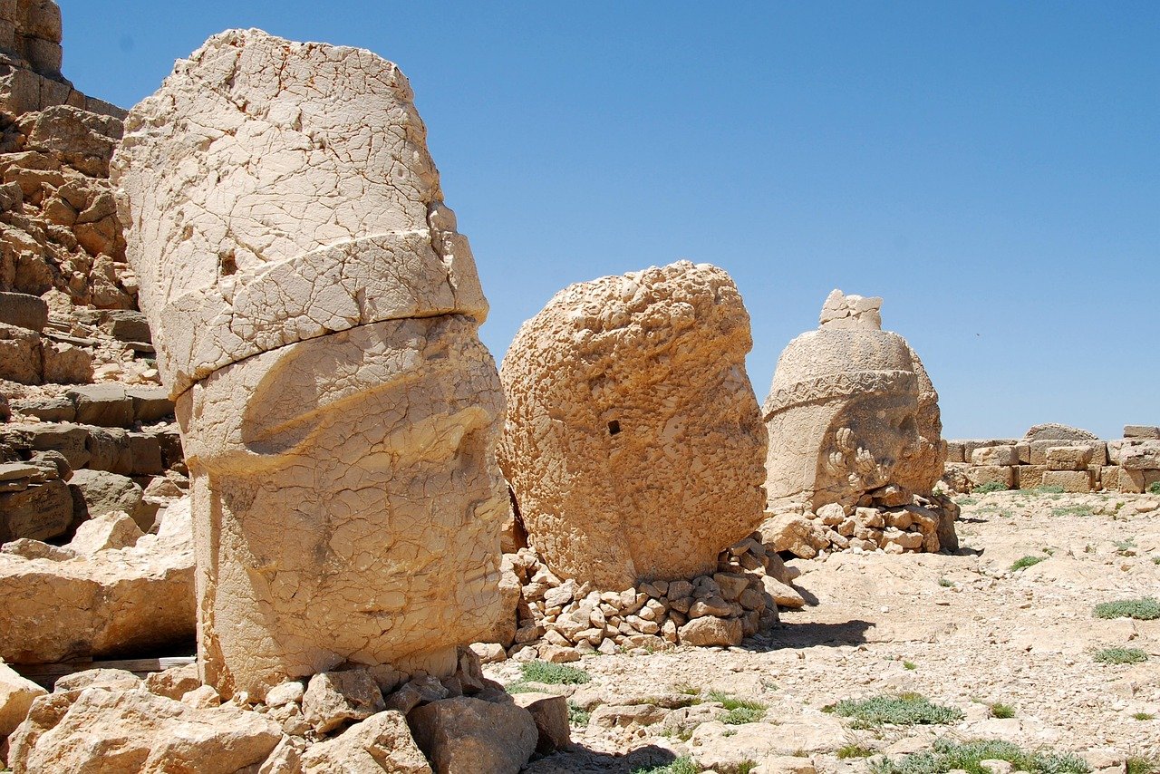 nemrut, nemrut dağı, nemrut berg, nemrod, berg nemrod, heiligtum, türkei, antiochos, stein, skulptur, götter, gesicht, statue, nemrut, nemrut, nemrut, nemrut, nemrut