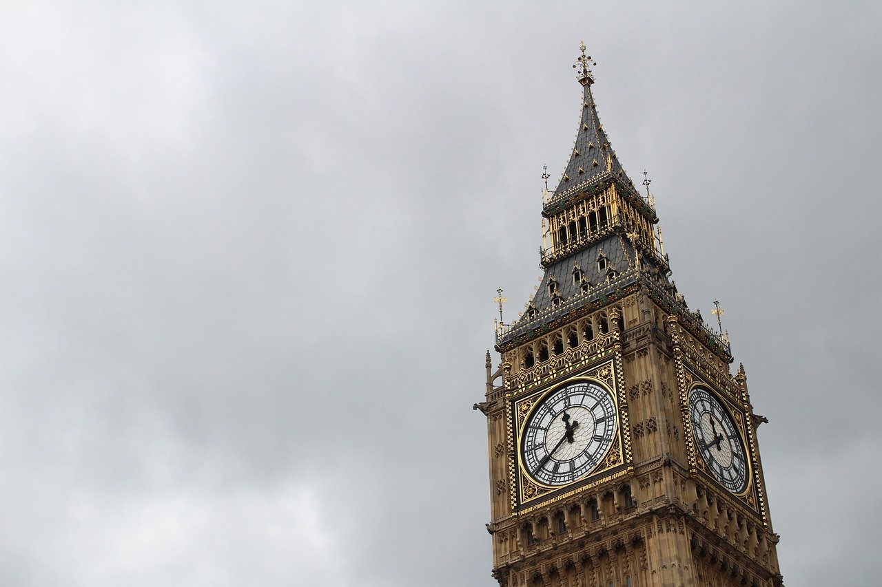 big ben, uhrturm, wahrzeichen, turm, himmel, wolken, natur, uhr, architektur, große glocke der schlaguhr, london, england