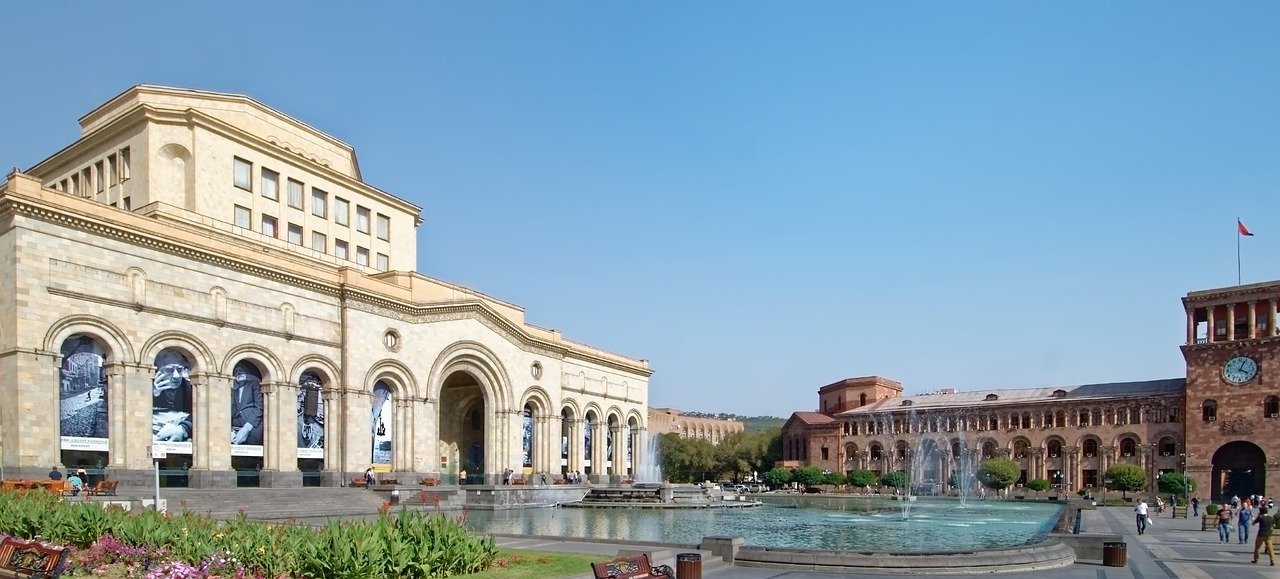 Armenien, Eriwan, Republikplatz, singender Springbrunnen, Architektur, Gebäude, Fassade, Stadtansicht, Armenien, Armenien, Armenien, Armenien, Armenien, Eriwan, Eriwan, Eriwan