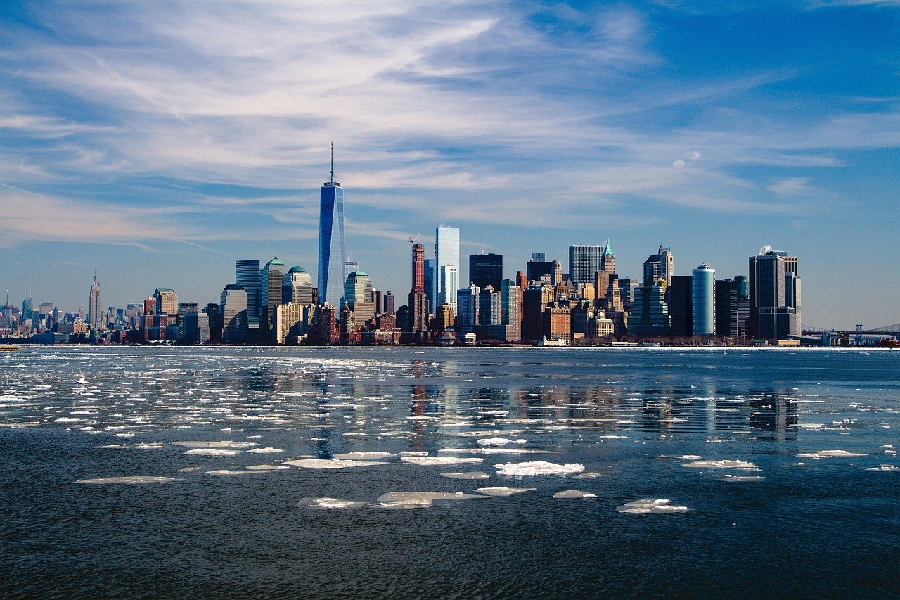bâtiments, rivière, ville, paysage urbain, ligne d'horizon, gratte-ciel, New York, ville de New York, Manhattan, Amérique, panorama, NY, États-Unis, ville, ville, ville, New York, New York, New York, New York, New York, Amérique, États-Unis