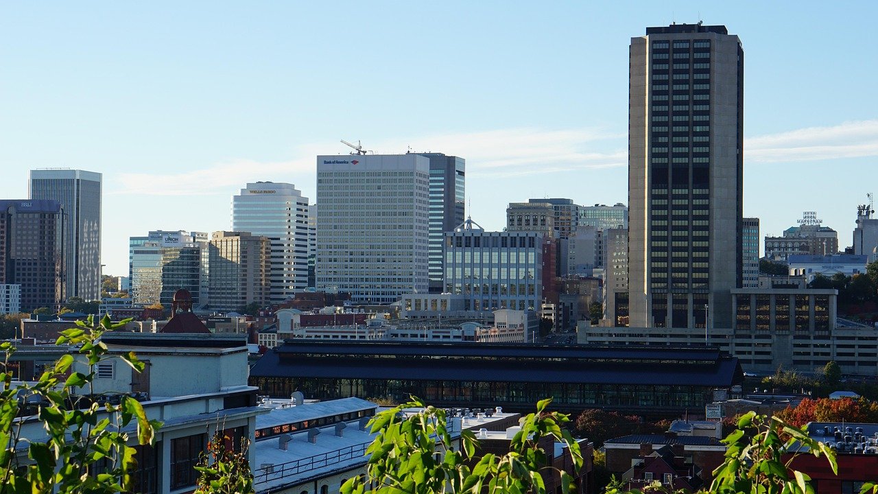 richmond virginia, richmond, virginia, centro, naturaleza, arquitectura, urbano, cielo, nubes, horizonte, paisaje, exteriores, rva, viajes, edificio, ciudad