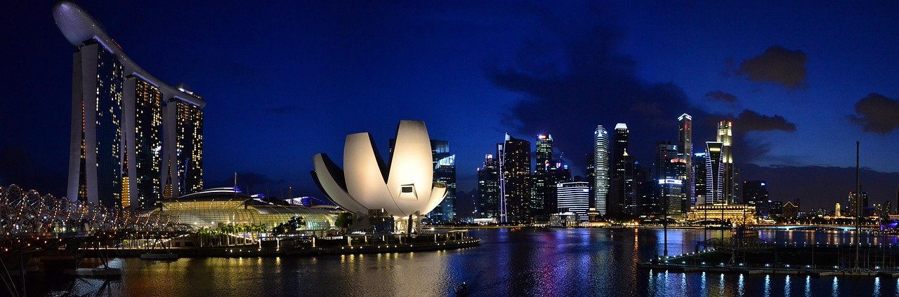 ciudad, Singapur, Marina Bay Sands, edificios, moderno, frente al mar, luces de la ciudad, iluminado, panorama, panorámico, paisaje urbano, horizonte, urbano, paisaje urbano, arquitectura, Singapur, Singapur, Singapur, Singapur, Singapur