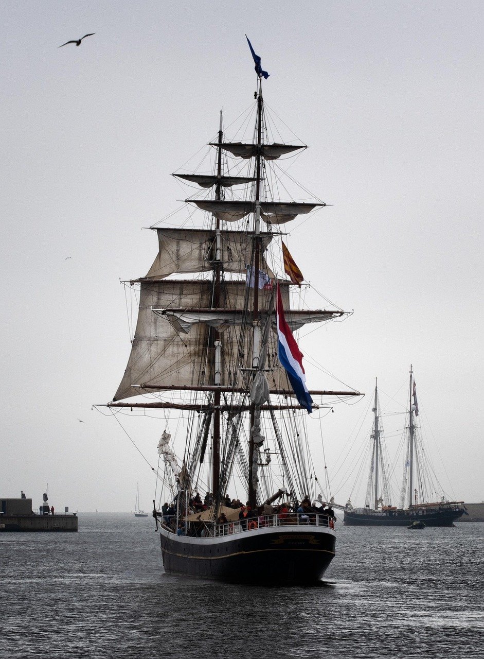 nave, vela, oceano, yacht, vele, barca, mare, porto, nautica, natura, barca a vela, den helder, paesi bassi