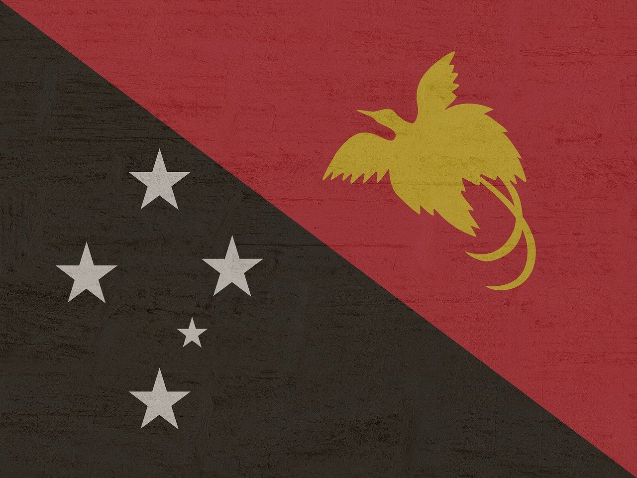 papua nuova guinea, banner, bandiera