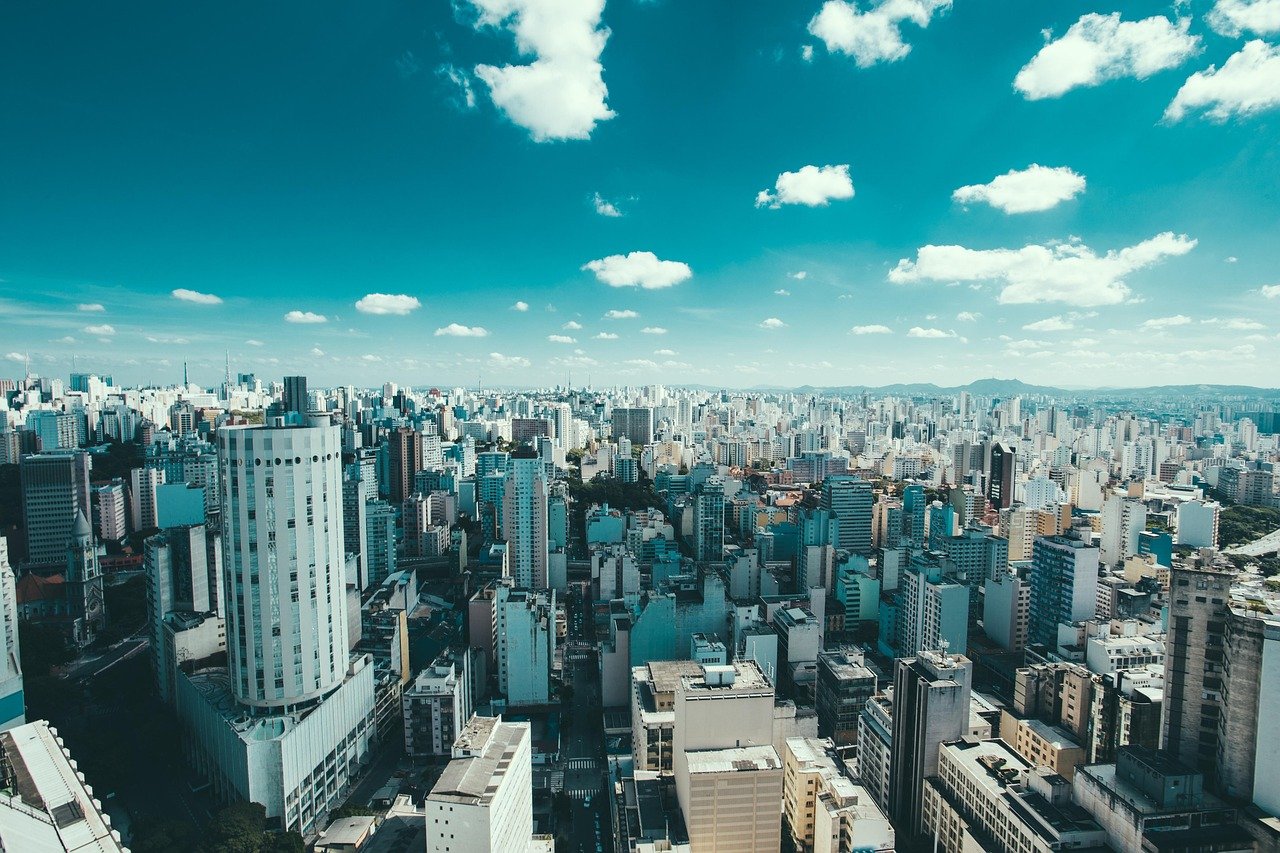 bâtiments, ville, ligne d'horizon, paysage urbain, nature, gratte-ciel, urbain, paysage urbain, métro, métropolitain, centre-ville, brésil, nuages, sao paulo, ciel