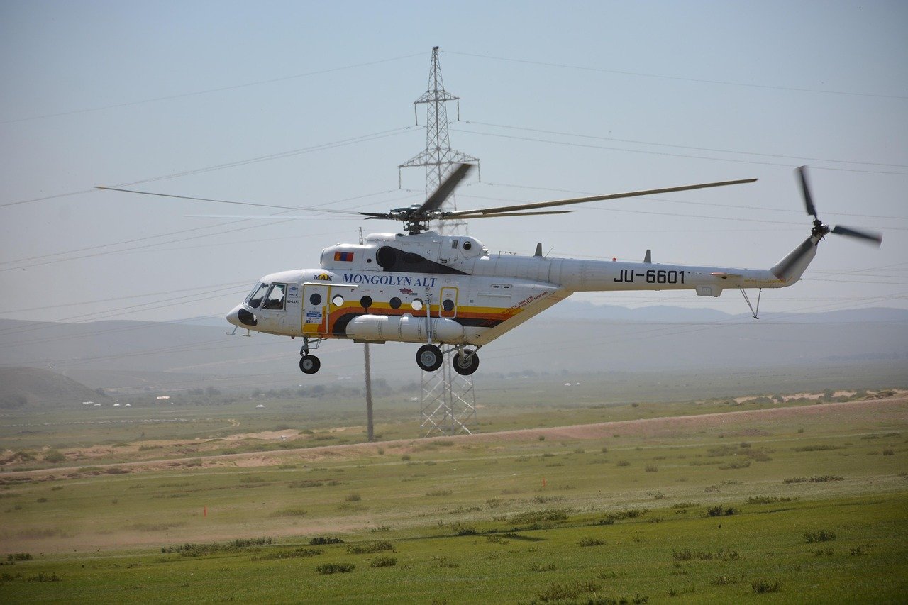helicopter, landing, heliport